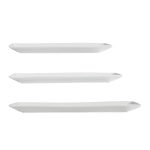 Juego de 3 Bandejas de Porcelana para Aperitivos, Cena y Postre – 32,5 cm, 28 cm y 25,5 cm, Blanco - Image 4