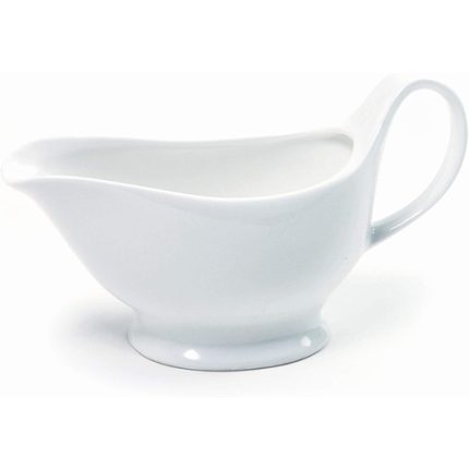 Salsera de Porcelana de 16 oz, Color Blanco