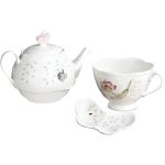 Juego de Té de 5 Piezas en Degradado Rosa Meadow